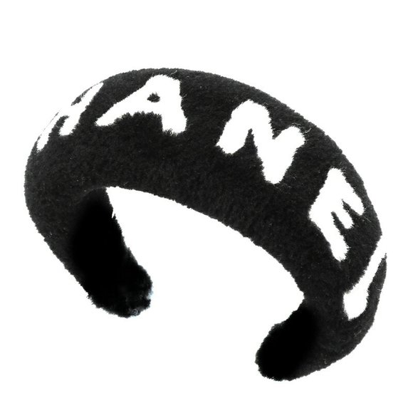 Chanel fur headband ladies accessory black - Picture 1 of 6